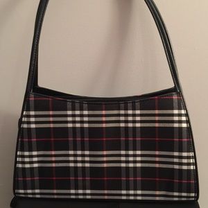 Classy Plaid Pattern Handbag